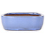 Rectangular light blue bonsai pot by Yamafusa - 210 x 163 x 50 mm