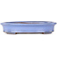 Oval light blue bonsai pot by Yamafusa - 212 x 165 x 40 mm