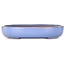 Oval light blue bonsai pot by Yamafusa - 213 x 163 x 40 mm