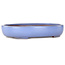 Ovale lichtblauwe bonsaipot van Yamafusa - 213 x 163 x 40 mm