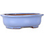 Maceta ovalada para bonsái azul claro de Yamafusa - 188 x 153 x 60 mm