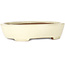 Oval beige bonsai pot by Yamafusa - 278 x 216 x 65 mm
