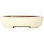 Pot à bonsaï ovale beige Yamafusa - 278 x 216 x 65 mm