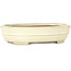 Vaso bonsai ovale beige di Yamafusa - 210 x 165 x 50 mm