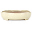 Vaso bonsai ovale beige di Yamafusa - 210 x 165 x 37 mm