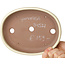 Vaso bonsai ovale beige di Yamafusa - 210 x 165 x 37 mm