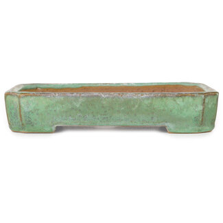 Hosui, wife of Yamafusa Maceta para bonsái verde de 157 mm de Hosui, esposa de Yamafusa, Tokoname, Japón
