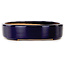Vaso bonsai ovale blu scuro di Reiho - 289 x 222 x 53 mm