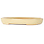 Maceta ovalada beige para bonsái de Reiho - 283 x 205 x 35 mm