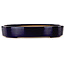 Oval dark blue bonsai pot by Reiho - 289 x 222 x 53 mm
