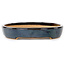 Vaso bonsai ovale blu scuro di Reiho - 283 x 205 x 35 mm