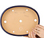 Ovale donkerblauwe bonsaipot van Reiho - 289 x 222 x 53 mm