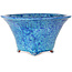 Maceta redonda azul para bonsái de Shuhou - 310 x 310 x 162 mm