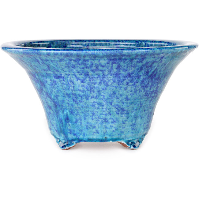 Ronde blauwe bonsaipot van Shuhou - 310 x 310 x 162 mm