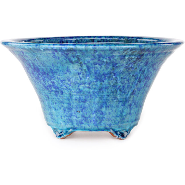 Vaso bonsai rotondo blu di Shuhou - 310 x 310 x 162 mm