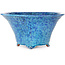 Pot à bonsaï rond bleu de Shuhou - 310 x 310 x 162 mm