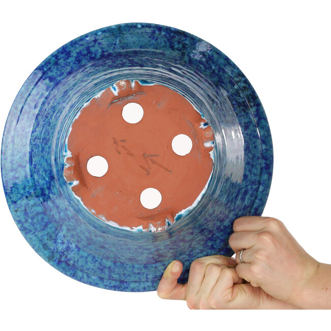 Maceta redonda azul para bonsái de Shuhou - 310 x 310 x 162 mm