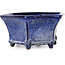Maceta hexagonal para bonsái azul oscuro de Shuhou - 240 x 240 x 115 mm