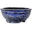 Runder dunkelblauer Bonsai-Topf von Shuhou - 183 x 183 x 75 mm