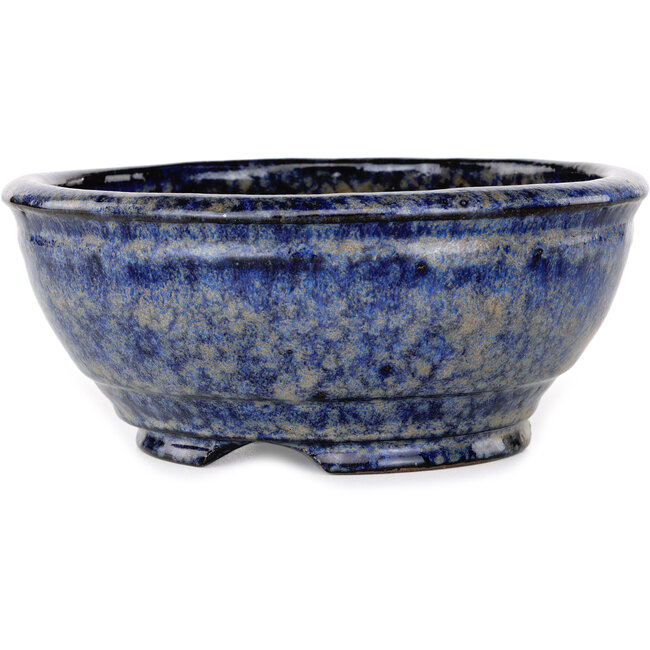 Maceta redonda para bonsái azul oscuro de Shuhou - 183 x 183 x 75 mm