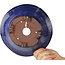 Pot à bonsaï rond bleu foncé de Shuhou - 190 x 190 x 90 mm
