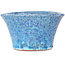 Vaso bonsai rotondo azzurro di Shuhou - 125 x 125 x 72 mm