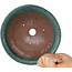 Pot à bonsaï rond vert de Shuhou - 197 x 197 x 85 mm
