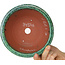 Pot à bonsaï rond vert de Shuhou - 190 x 190 x 80 mm