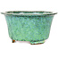 Ronde groene bonsaipot van Shuhou - 163 x 163 x 83 mm