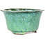 Pot à bonsaï rond vert de Shuhou - 163 x 163 x 83 mm