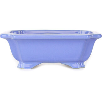 Shouzan  (Akira/Masami Watanabe) 127 mm  blue bonsai pot by Shouzan, Japan
