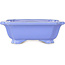 Maceta rectangular azul para bonsái de Shouzan - 127 x 103 x 47 mm
