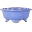 Pot à bonsaï bleu Mokko de Shouzan - 123 x 105 x 52 mm