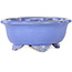 Mokko blue bonsai pot by Shouzan - 123 x 105 x 52 mm