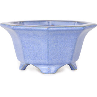 Shouzan  (Akira/Masami Watanabe) 110 mm blauwe bonsaipot van Shouzan, Japan