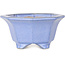 Vaso ottagonale blu per bonsai di Shouzan - 110 x 110 x 60 mm