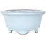 Maceta redonda azul claro para bonsái de Shouzan - 113 x 113 x 53 mm