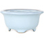 Vaso bonsai rotondo azzurro chiaro di Shouzan - 113 x 113 x 53 mm