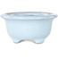 Maceta redonda azul claro para bonsái de Shouzan - 113 x 113 x 53 mm