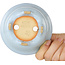 Maceta redonda azul claro para bonsái de Shouzan - 113 x 113 x 53 mm