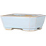 Vaso bonsai rettangolare azzurro chiaro di Shouzan - 118 x 97 x 42 mm