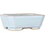 Maceta rectangular para bonsái azul claro de Shouzan - 118 x 97 x 42 mm