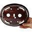 Ovaler brauner Bonsaitopf von Heian Kosen – 180 x 142 x 52 mm