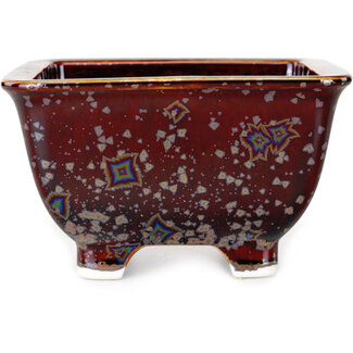 Heian Kosen 133 mm  brown bonsai pot by Heian Kosen, Kyoto, Japan