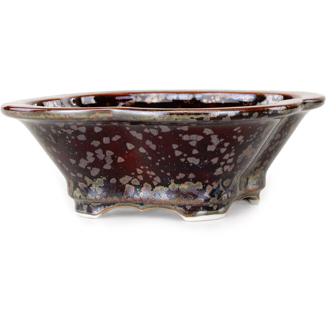 Mokko bruine bonsaipot van Heian Kosen - 170 x 157 x 60 mm