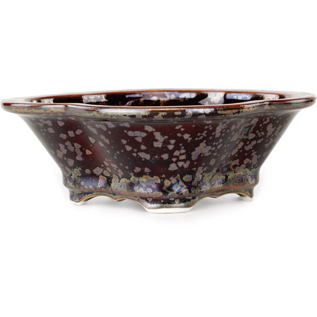 Vaso bonsai Mokko marrone di Heian Kosen - 170 x 157 x 60 mm