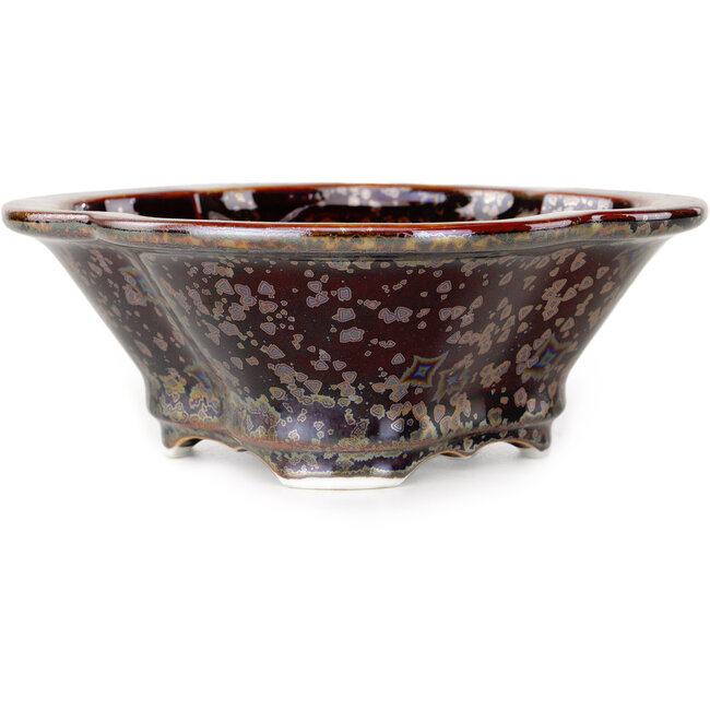 Mokko bruine bonsaipot van Heian Kosen - 170 x 157 x 60 mm