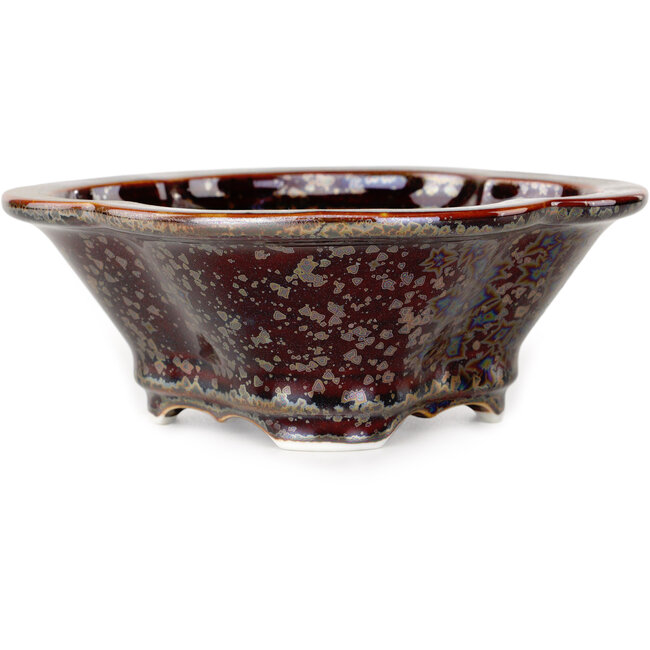 Mokko bruine bonsaipot van Heian Kosen - 170 x 157 x 60 mm