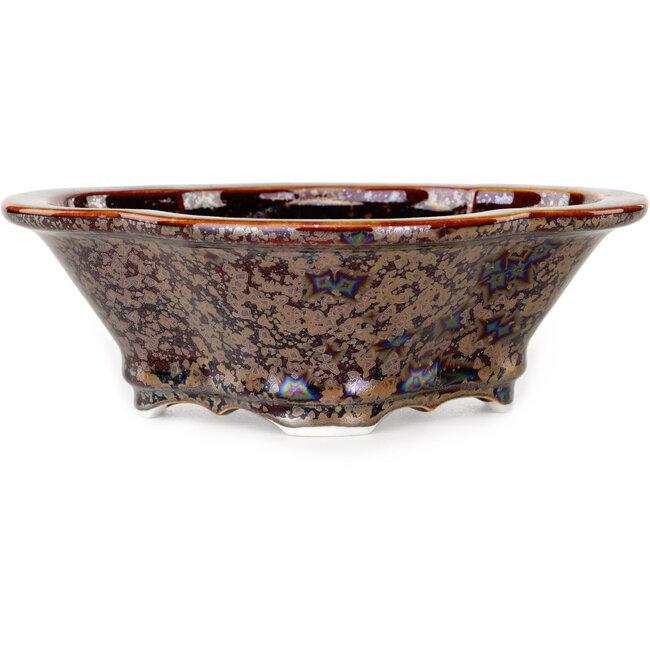 Pot à bonsaï marron Mokko de Heian Kosen - 170 x 157 x 60 mm