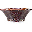 Pot à bonsaï marron Mokko par Heian Kosen - 153 x 140 x 53 mm